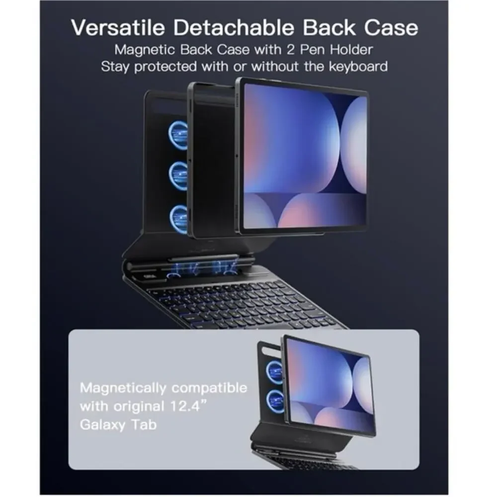 ORDA‎ NIB Samsung Galaxy Keyboard Case 12.4” - Picture 5 of 7